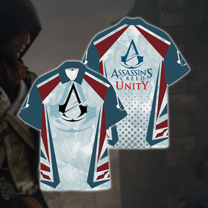 Assassin's Creed Unity Unisex 3D T-shirt Hawaiian Shirt S 