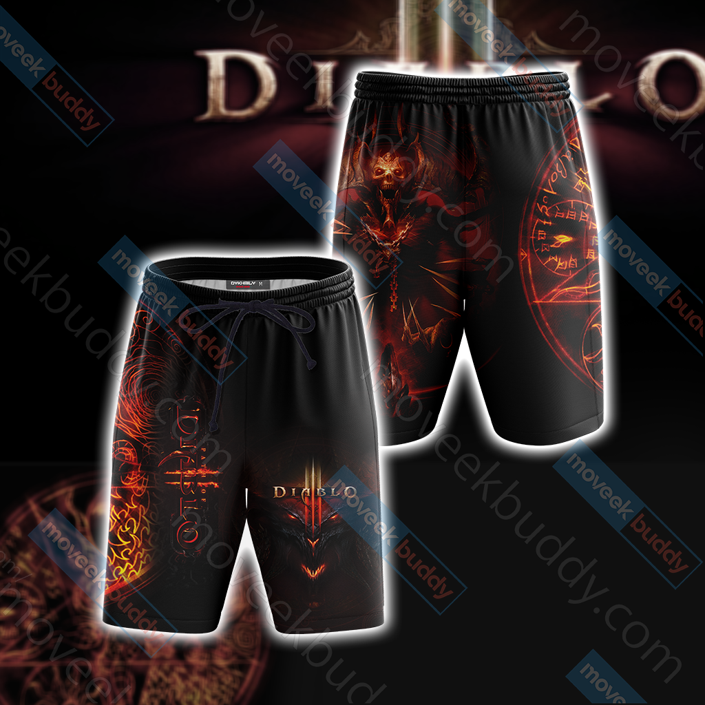Diablo III New Beach Shorts US/EU XXS (ASIAN S)  
