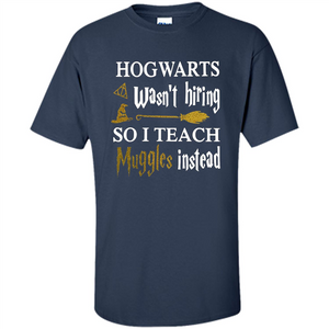 I Teach Muggles Instead T-shirt Navy S 