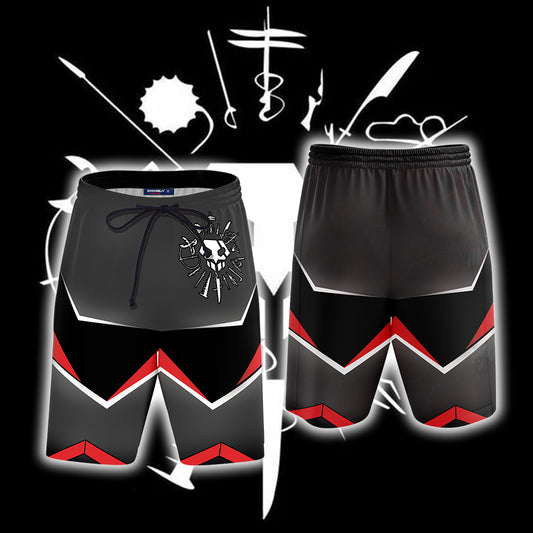 Bleach Division Symbol 3D Beach Shorts S  