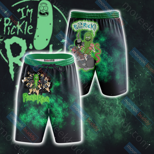Rick and Morty New Beach Shorts S  