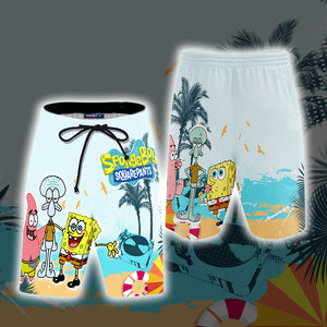 SpongeBob SquarePants New Style Beach Shorts S  