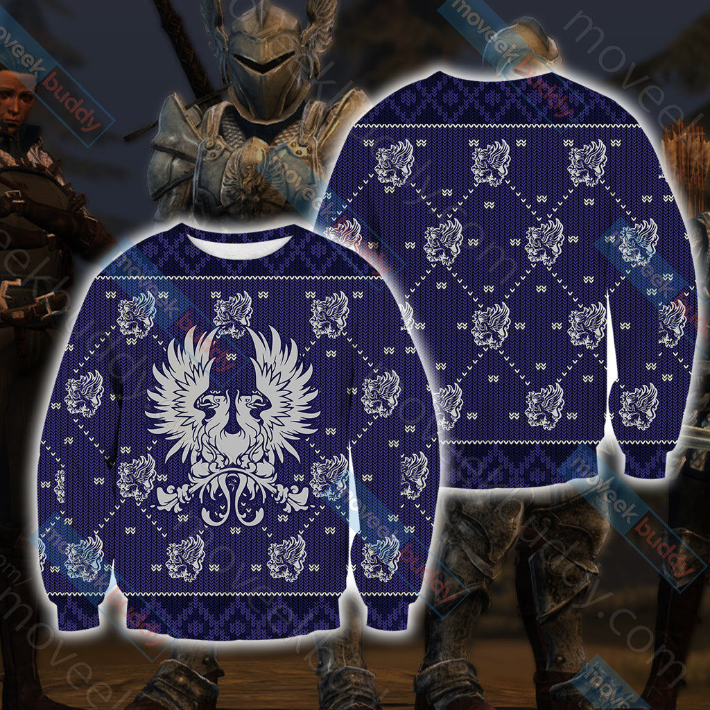 Dragon Age - Grey Wardens Unisex 3D Sweater S  