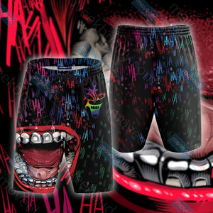 Joker Mouth 3D Beach Shorts S  