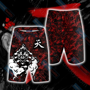 Street Fighter Akuma Beach Shorts S  