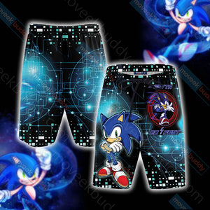 Sonic The Hedgehog 3D Beach Shorts S  