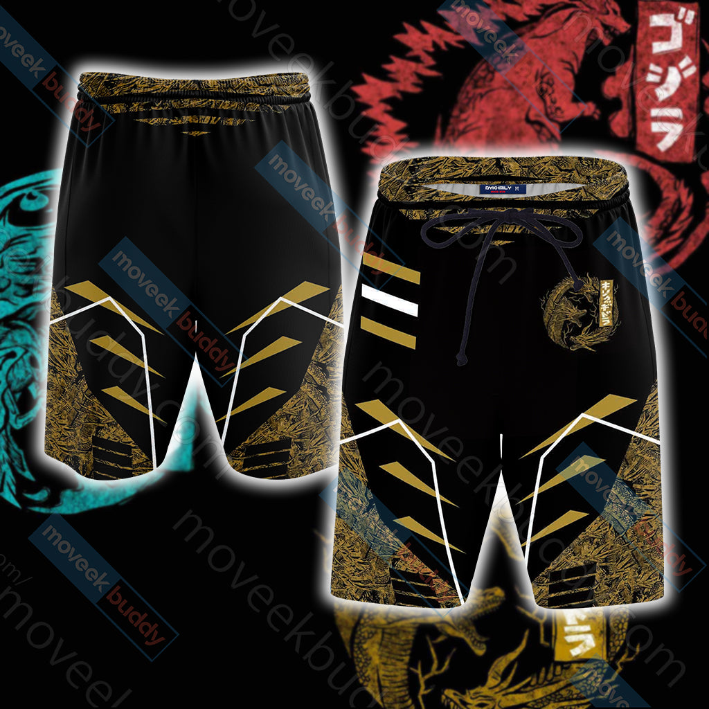 Godzilla - Ghidorah Beach Shorts S  