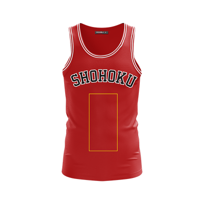 Slam Dunk Team Shohoku (Customized Name+Number) Cosplay 3D Tank Top   