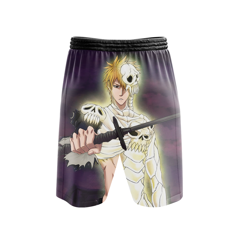 Bleach Ichigo Skull-Clad Form Beach Shorts   