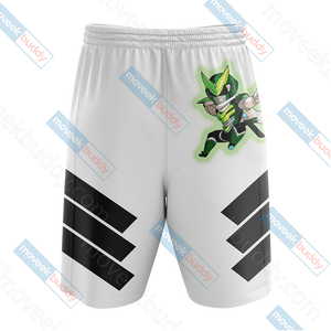 Overwatch - Genji Symbol 3D Beach Shorts   