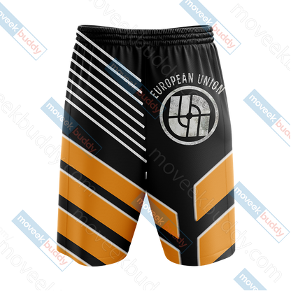 Battlefield 2142 European Union Beach Shorts   