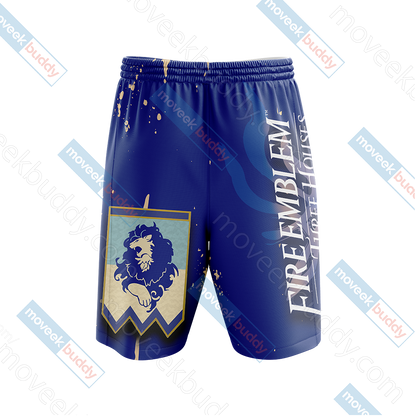 Fire Emblem - The Blue Lions 3D Beach Shorts   