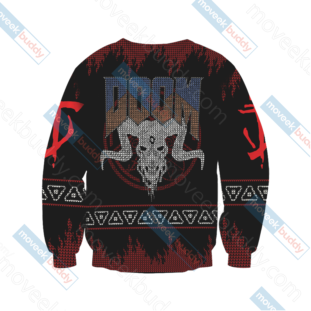 Doom Knitting Style Unisex 3D Sweater   
