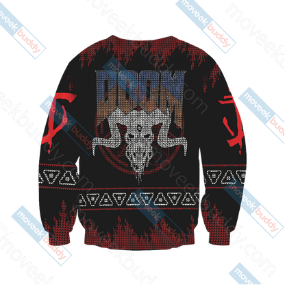 Doom Knitting Style Unisex 3D Sweater   
