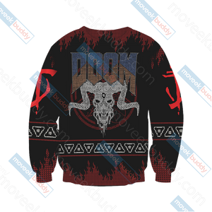 Doom Knitting Style Unisex 3D Sweater   