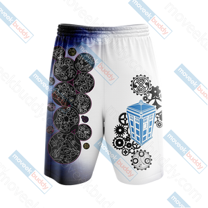 Doctor Who Tardis New Unisex 3D Beach Shorts   