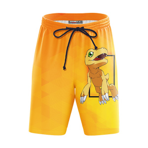 Digimon - Greymon Unisex Beach Shorts   