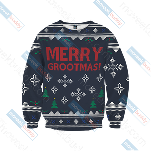 Guardian Of The Galaxy - Groot Merry Grootmas Christmas 3D Sweater   
