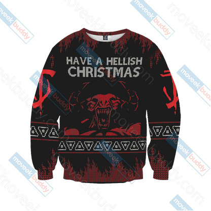 Doom Knitting Style Unisex 3D Sweater   