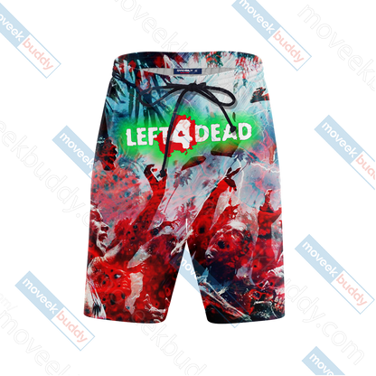 Left 4 Dead Symbol 3D Beach Shorts   