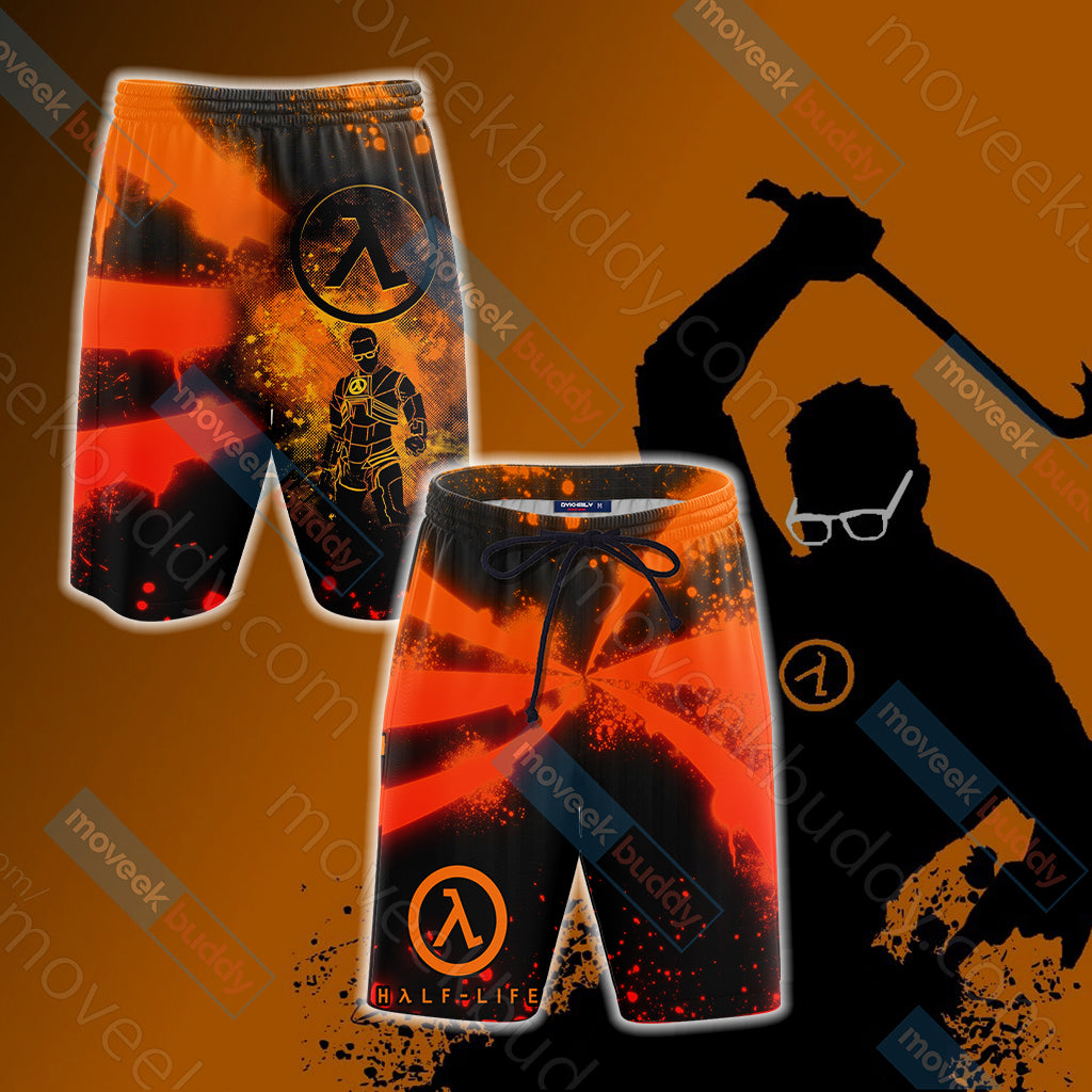 Half-Life.free man Beach Shorts S  