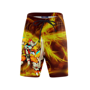 Digimon Greymon And Yagami Taichi 3D Beach Shorts   