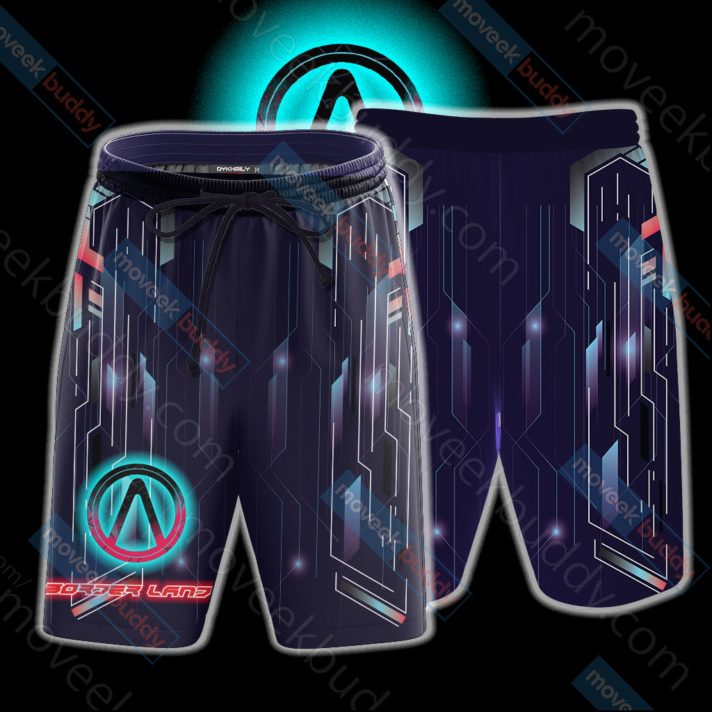 Borderlands Vault Icon 3D Beach Shorts S  