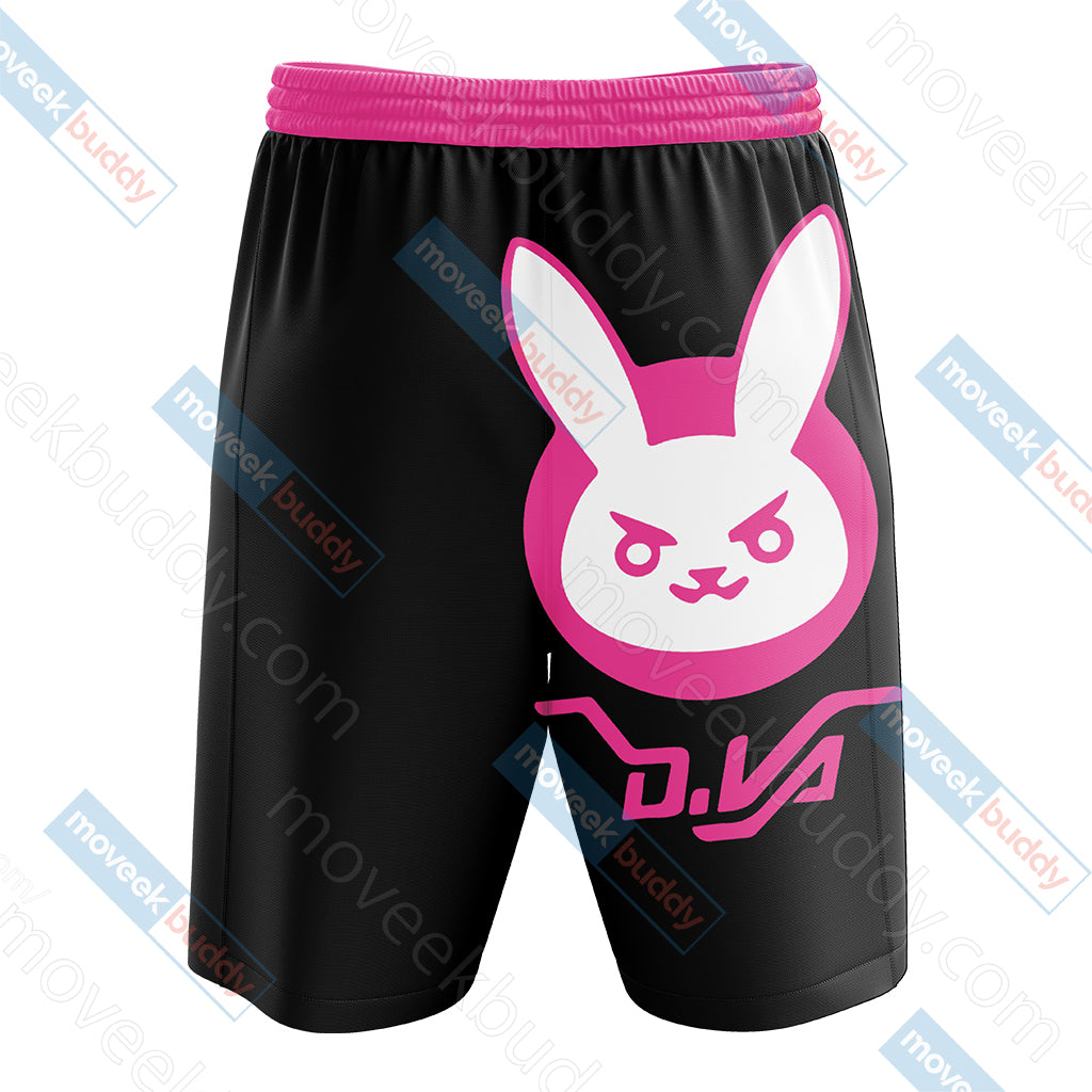 Overwatch - D.Va Symbol 3D Beach Shorts   