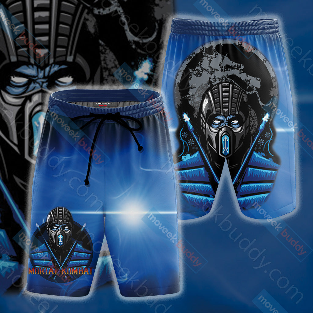 Mortal Kombat Subzero New Look 3D Beach Shorts S  