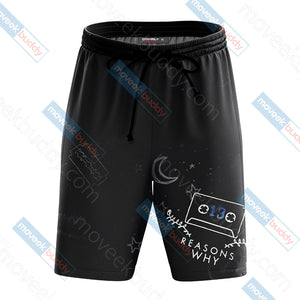 Thirteen Reasons Why Unisex 3D Beach Shorts   