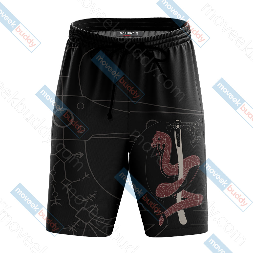 God Of War Leviathan Axe Unisex Beach Shorts   