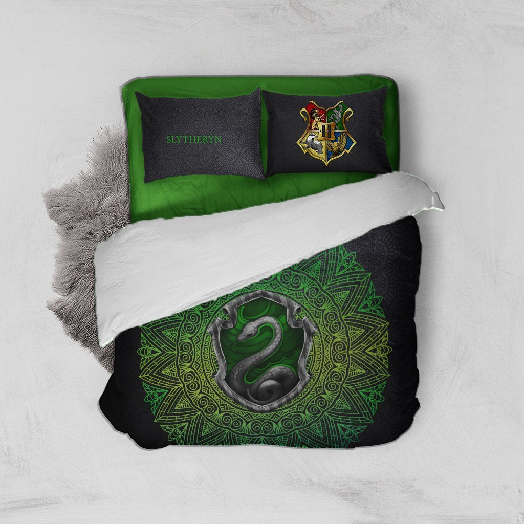 Hogwart House Slytherin Harry Potter Bed Set Twin (3PCS)  