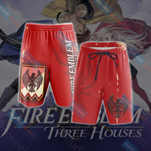 Fire Emblem - The Black Eagles 3D Beach Shorts S  