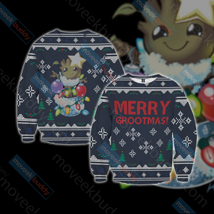 Guardian Of The Galaxy - Groot Merry Grootmas Christmas 3D Sweater S  