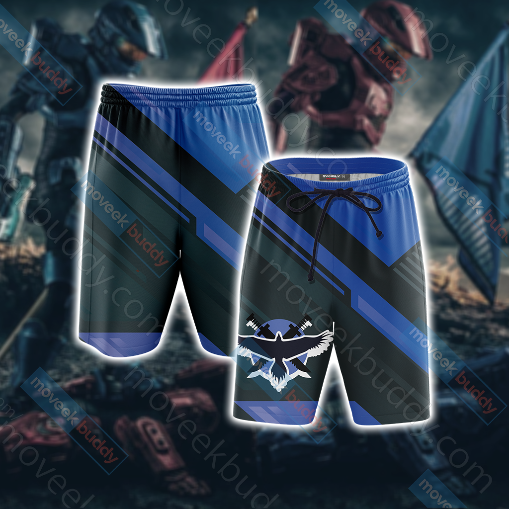 Halo - Blue Team New Beach Shorts S  