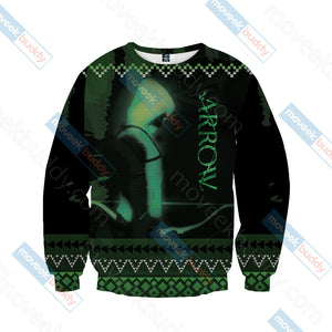 Arrow Knitting Style Unisex 3D Sweater   