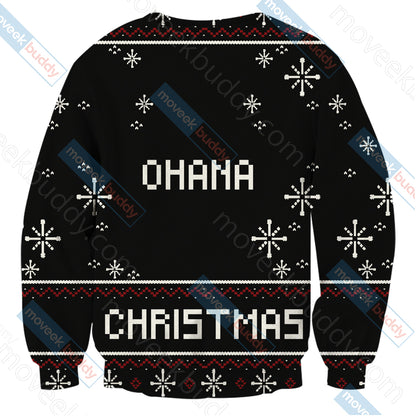 Stitch Ohana Christmas Unisex 3D Sweater   