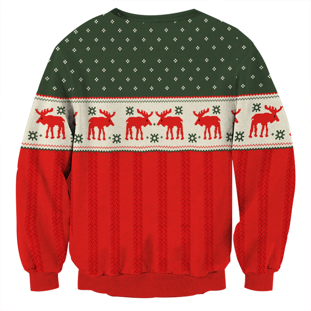 The Night Before (2015) Ethan Cosplay Ugly Christmas 3D Sweater   