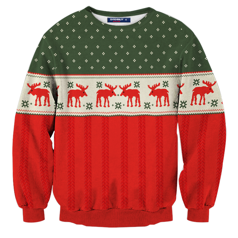 The Night Before (2015) Ethan Cosplay Ugly Christmas 3D Sweater   