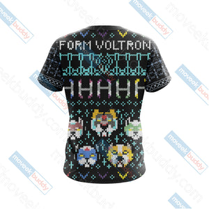 Voltron Knitting Style Unisex 3D T-shirt   
