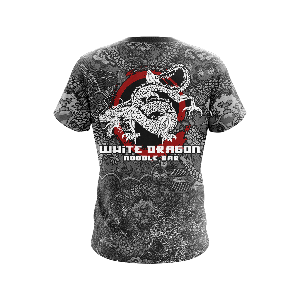 Blade Runner White Dragon Noodle Bar Unisex 3D T-shirt   