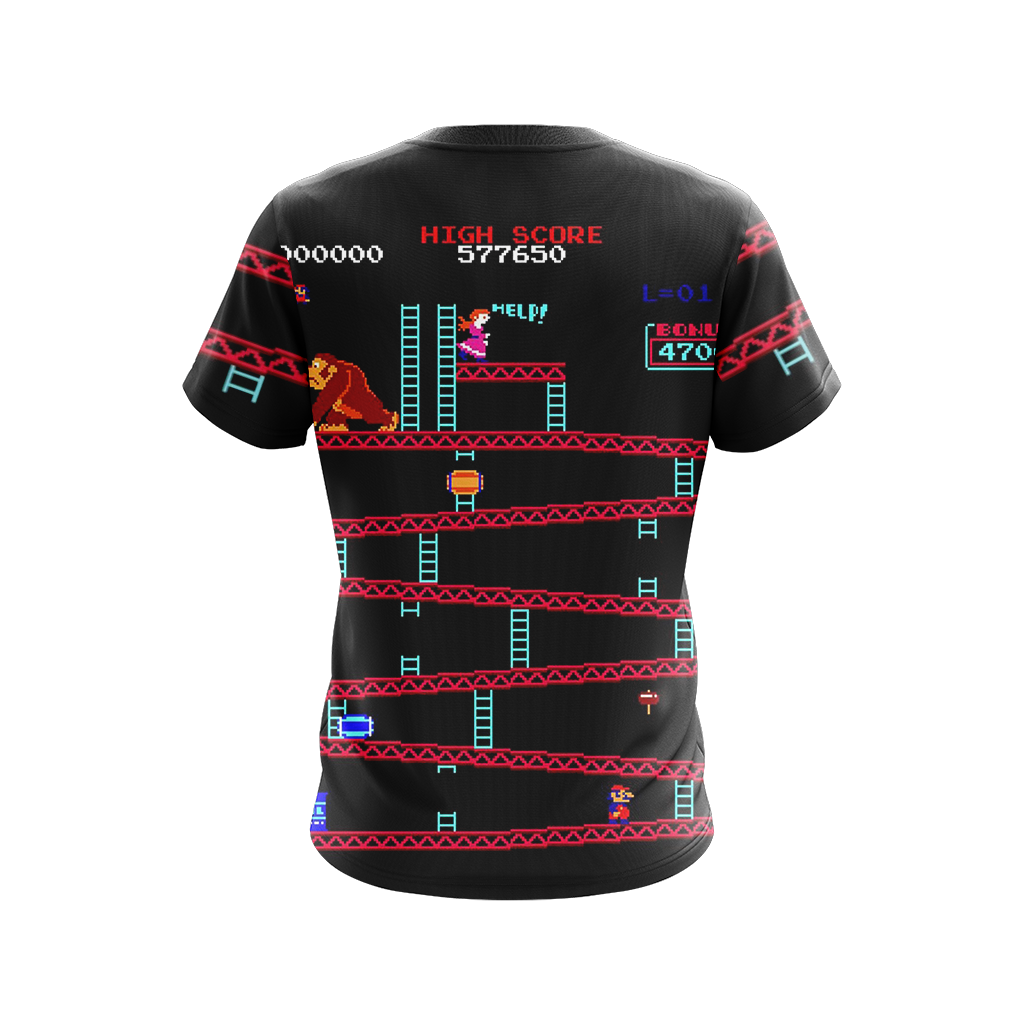Donkey Kong New Game Unisex 3D T-shirt   