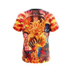 One Piece - Luffy, Sabo, Ace Unisex 3D T-shirt   