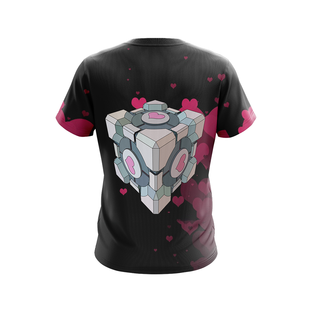 Portal Companion Cube Unisex 3D T-shirt   