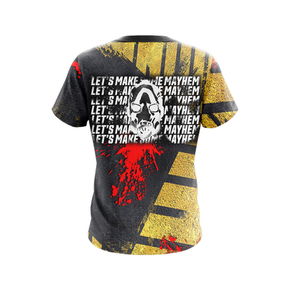 Borderlands - Let's Make Some May Hem Unisex 3D T-shirt   
