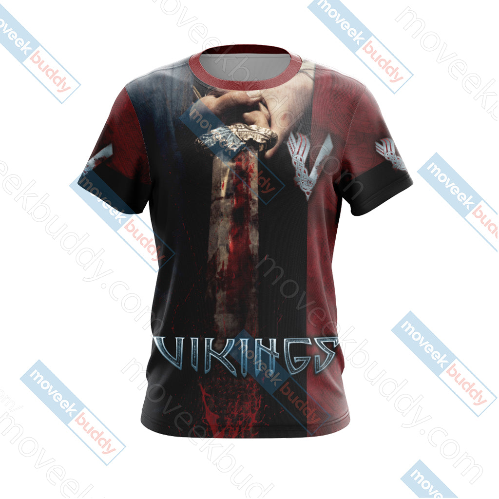Vikings New Look Unisex 3D T-shirt   