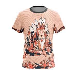 Nine Tail Fox Unisex 3D T-shirt   