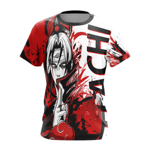 Naruto - Itachi Uchiha and his Mangekyou Sharingan Unisex 3D T-shirt   
