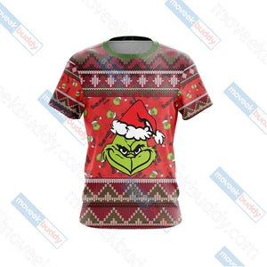 The Grinch Christmas Unisex 3D T-shirt   