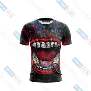 Joker Mouth Unisex 3D T-shirt   